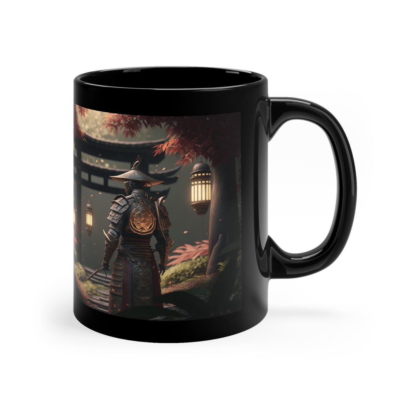 Its Better to be a Warrior in a Garden Than a Gardener at War Samurai 11oz Black Mug
