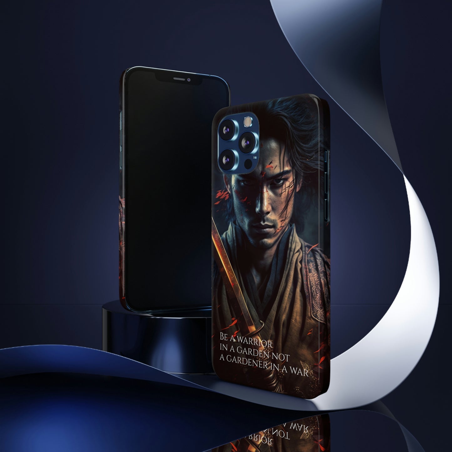 Be a warrior in a garden not a gardener in a war Slim Phone Cases, Case-Mate