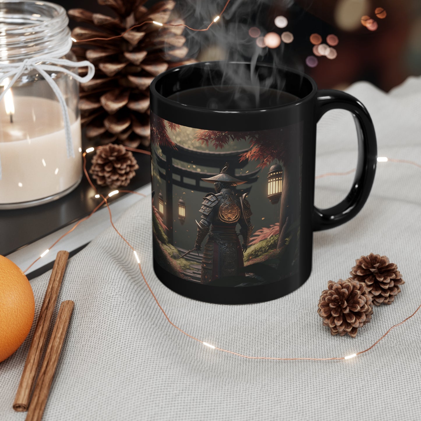 Its Better to be a Warrior in a Garden Than a Gardener at War Samurai 11oz Black Mug
