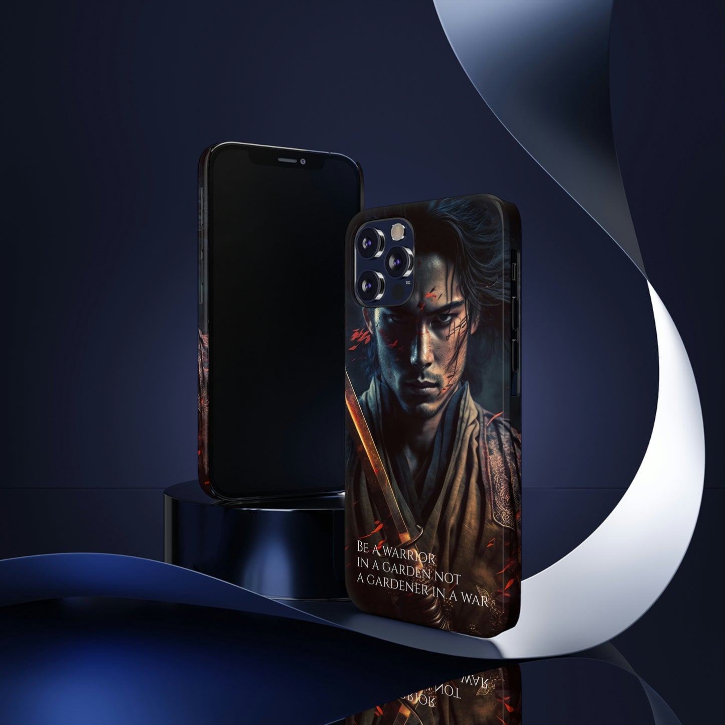 Be a warrior in a garden not a gardener in a war Slim Phone Cases, Case-Mate